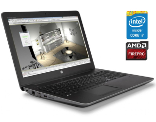 БУ Игровой ноутбук Б-класс HP ZBook 15u G4 / 15.6&quot; (1920x1080) IPS / Intel Core i7-7500U (2 (4) ядра по 2.7 - 3.5 GHz) / 16 GB DDR4 / 256 GB SSD / AMD FirePro W4190M, 2 GB GDDR5, 128-bit / WebCam / Win 10 Pro из Европы в Харькове