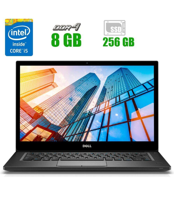 Нетбук Dell Latitude E7290 / 12.5 &quot; (1366x768) TN / Intel Core i3-7130U (2 (4) ядра по 2.7 GHz) / 8 GB DDR4 / 128 GB SSD / Intel HD Graphics 620 / WebCam / Windows 10 Pro - 1
