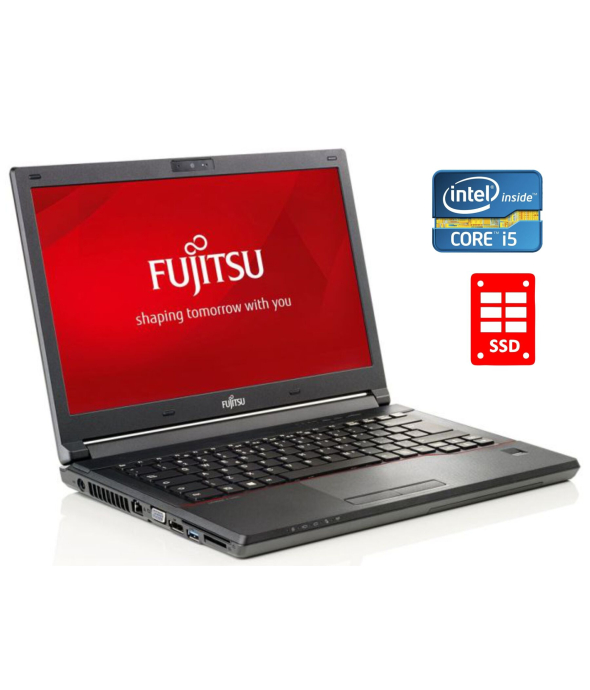 Ноутбук Fujitsu LifeBook E547 / 14&quot; (1920x1080) IPS / Intel Core i5-7200U (2 (4) ядра по 2.5 - 3.1 GHz) / 8 GB DDR4 / 256 GB SSD / Intel HD Graphics 520 / WebCam / Windows 10 Pro - 1