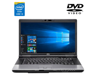 БУ Ноутбук Fujitsu Lifebook E752 / 15.6&quot; (1366x768) TN / Intel Core i5-3230M (2 (4) ядра по 2.6-3.2 GHz) / 4 GB DDR3 / 500 Gb HDD / Intel HD Graphics 3000 / WebCam / DVD-ROM из Европы