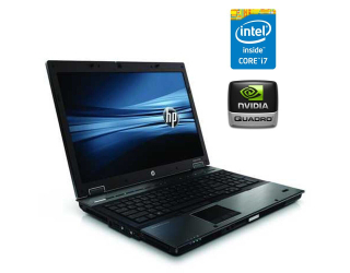 БУ Ноутбук HP EliteBook 8740w / 17&quot; (1920x1200) TN / Intel Core i7-720QM (4 (8) ядра по 1.6 - 2.8 GHz) / 8 GB DDR3 / 256 GB SSD / nVidia Quadro FX 3800M, 1 GB GDDR3, 256-bit / WebCam из Европы в Харькове