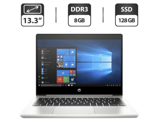 БУ Ультрабук HP ProBook 430 G6 / 13.3&quot; (1366x768) TN / Intel Celeron 4205u (2 ядра по 1.8 GHz) / 8 GB DDR3 / 128 GB SSD / Intel UHD Graphics / WebCam / HDMI / Windows 10 Pro из Европы в Харкові