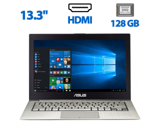 БУ Ультрабук Б-клас Asus ZenBook UX32A / 13.3&quot; (1366x768) TN / Intel Core i3-2367M (2 (4) ядра по 1.4 GHz) / 6 GB DDR3 / 128 GB SSD / Intel HD Graphics 3000 / WebCam / HDMI из Европы в Харкові