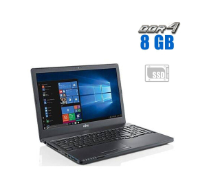 БУ Ноутбук Fujitsu LifeBook A357 / 15.6&quot; (1920x1080) TN / Intel Core i3-6006U (2 (4) ядра по 2.0 GHz) / 8 GB DDR4 / 256 GB SSD / Intel HD Graphics 520 / WebCam  из Европы в Харкові