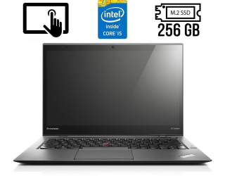 БУ Ультрабук Б-клас Lenovo ThinkPad X1 Carbon (2nd Gen) / 14&quot; (2560x1440) IPS Touch / Intel Core i5 - 4300U (2 (4) ядра по 1.9-2.9 GHz) / 4 GB DDR3 / 256 GB SSD M. 2 / Intel HD Graphics 4400 / WebCam / Fingerprint / HDMI / miniDP из Европы в Харкові