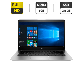 БУ Ультрабук Б-класс HP EliteBook 1030 G1 / 13.3&quot; (1920x1080) IPS / Intel Core m5-6Y54 (2 (4) ядра по 1.1 - 2.7 GHz) / 8 GB DDR3 / 256 GB SSD / Intel HD Graphics 515 / WebCam / HDMI / Windows 10 Pro из Европы в Харькове