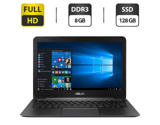 БУ Ультрабук Б-клас Asus ZenBook UX305C / 13.3&quot; (1920x1080) IPS / Intel Core m3-6Y30 (2 (4) ядра по 2.2 GHz) / 8 GB DDR3 / 128 GB SSD / Intel HD Graphics 615 / WebCam / Windows 10 Home из Европы в Харкові