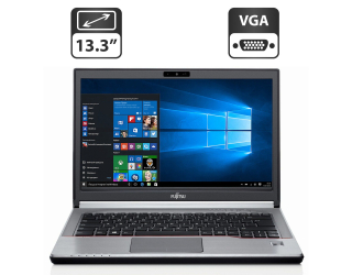 БУ Ноутбук Б-класс Fujitsu LifeBook E734 / 13.3&quot; (1366x768) TN / Intel Core i3-4000M (2 (4) ядра по 2.4 GHz) / 4 GB DDR3 / 500 GB HDD / Intel HD Graphics 4600 / WebCam / Windows 10 Pro из Европы в Харькове