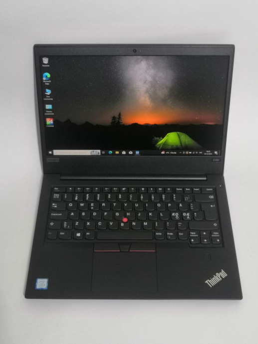 Ультрабук Lenovo ThinkPad E490 / 14&quot; (1920x1080) IPS / Intel Core i5-8265U (4 (8) ядра по 1.6 - 3.9 GHz) / 8 GB DDR4 / 256 GB SSD / Intel UHD Graphics / WebCam / Win 10 Pro - 2