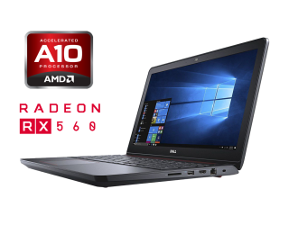 БУ Ігровий ноутбук Dell Inspiron 15-5576 / 15.6&quot; (1920x1080) IPS / AMD A10-9630P (4 ядра по 2.6 - 3.3 GHz) / 16 GB DDR4 / 480 GB SSD / AMD Radeon RX 560, 4 GB GDDR5, 128-bit / WebCam / Windows 10 из Европы в Харкові