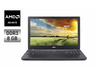 БУ Ноутбук Acer Aspire E5-521G / 15.6&quot; (1366x768) TN / AMD A8-6410 (4 ядра по 2.4 GHz) / 8 GB DDR3 / 128 GB SSD / AMD Radeon R5 Graphics / WebCam / DVD-RW из Европы в Харкові