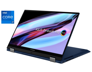 БУ Ультрабук-трансформер Asus Zenbook Pro 15 Flip Q529ZA / 15.6&quot; (2880x1620) IPS / Intel Core i7-12700H (14 (20) ядер по 3.5 - 4.7 GHz) / 16 GB DDR4 / 512 GB SSD / Intel Iris Xe Graphics / WebCam из Европы в Харькове