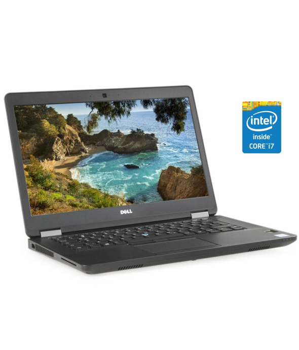 Ультрабук Dell Latitude E5470 / 14&quot; (1366x768) TN / Intel Core i7-6500U (2 (4) ядра по 2.5 - 3.1 GHz) / 8 GB DDR4 / 240 GB SSD / Intel HD Graphics 520 / WebCam / Win 10 Pro - 1