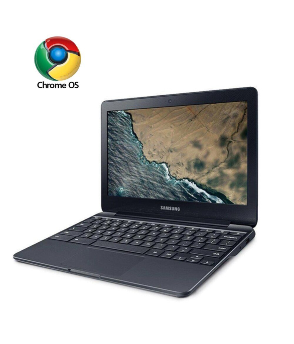 Нетбук Samsung ChromeBook 3 XC500C13 / 11.6 &quot; (1366x768) TN / Intel Celeron N3060 (2 ядра по 1.6-2.48 GHz) / 4 GB DDR3 / 16 GB eMMC / Intel UHD Graphics 400 / WebCam / ChromeOS - 1