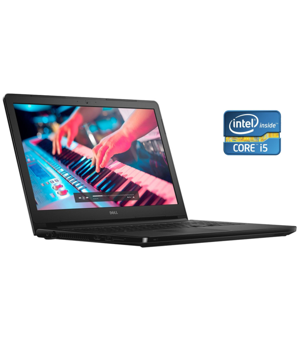 Ноутбук Dell Inspiron 5566 / 15.6 &quot; (1366x768) TN / Intel Core i5-7200U (2 (4) ядра по 2.5 - 3.1 GHz) / 8 GB DDR4 / 240 GB SSD / Intel HD Graphics 620 / WebCam / DVD-ROM / Win 10 Pro - 1