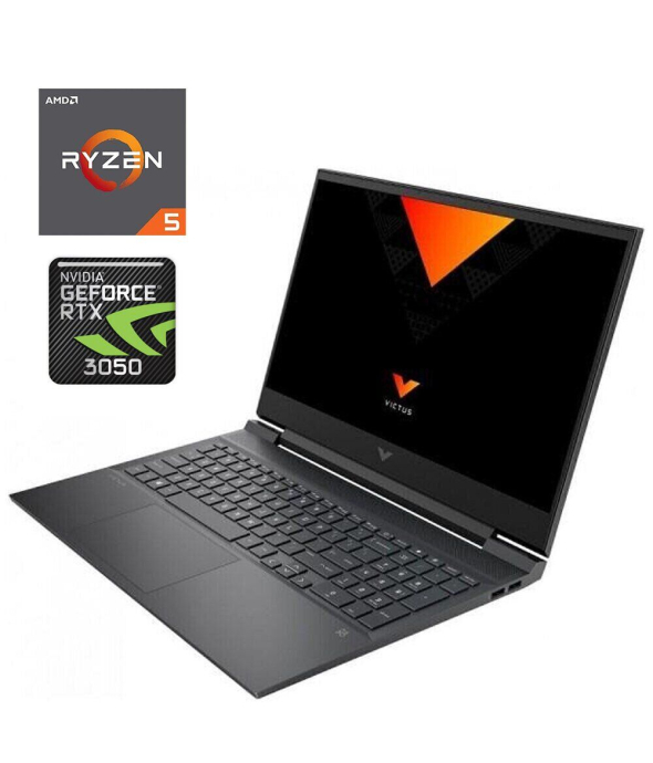 Ігровий ноутбук HP Victus 16-E0013NO/ 16.1 &quot; (1920x1080) IPS / AMD Ryzen 5 5600H (6 (12) ядер по 3.3 - 4.2 GHz) / 16 GB DDR4 / 480 GB SSD / nVidia GeForce RTX 3050, 4 GB GDDR6, 128-bit / WebCam - 1