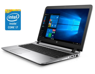 БУ Ноутбук HP ProBook 450 G3 / 15.6&quot; (1920x1080) TN / Intel Core i7-6500U (2 (4) ядра по 2.5 - 3.1 GHz) / 8 GB DDR4 / 120 GB SSD / Intel HD Graphics 520 / WebCam / DVD-ROM / Win 10 Pro из Европы в Харькове