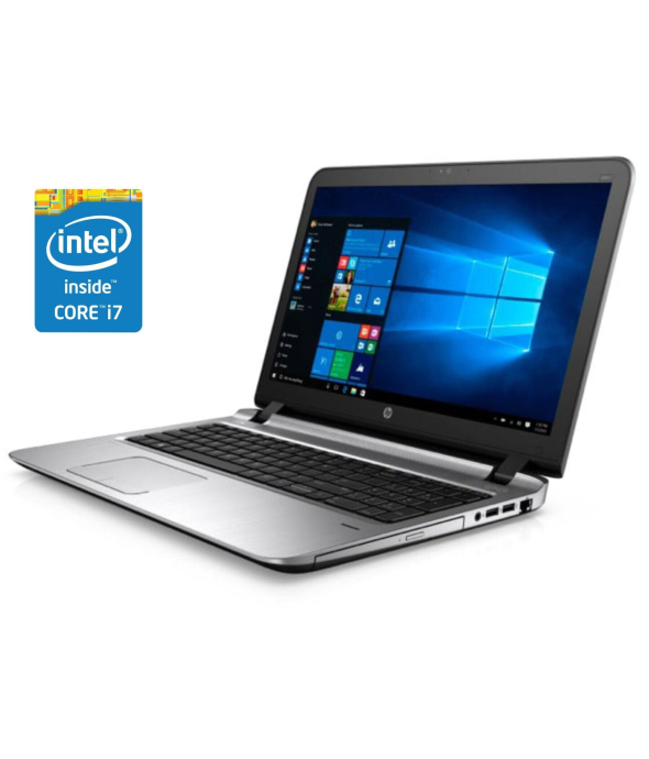 Ноутбук HP ProBook 450 G3 / 15.6&quot; (1920x1080) TN / Intel Core i7-6500U (2 (4) ядра по 2.5 - 3.1 GHz) / 8 GB DDR4 / 120 GB SSD / Intel HD Graphics 520 / WebCam / DVD-ROM / Win 10 Pro - 1