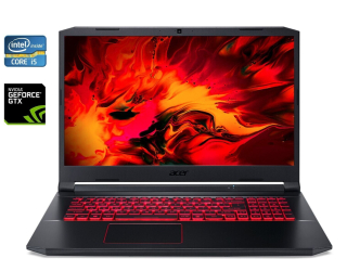 БУ Игровой ноутбук Acer Nitro 5 AN517-51 / 17.3&quot; (1920x1080) IPS / Intel Core i5-9300H (4 (8) ядра по 2.4 - 4.1 GHz) / 32 GB DDR4 / 512 GB SSD / nVidia GeForce GTX 1650, 4 GB GDDR5, 192-bit / WebCam / Win 10 Home из Европы в Харькове