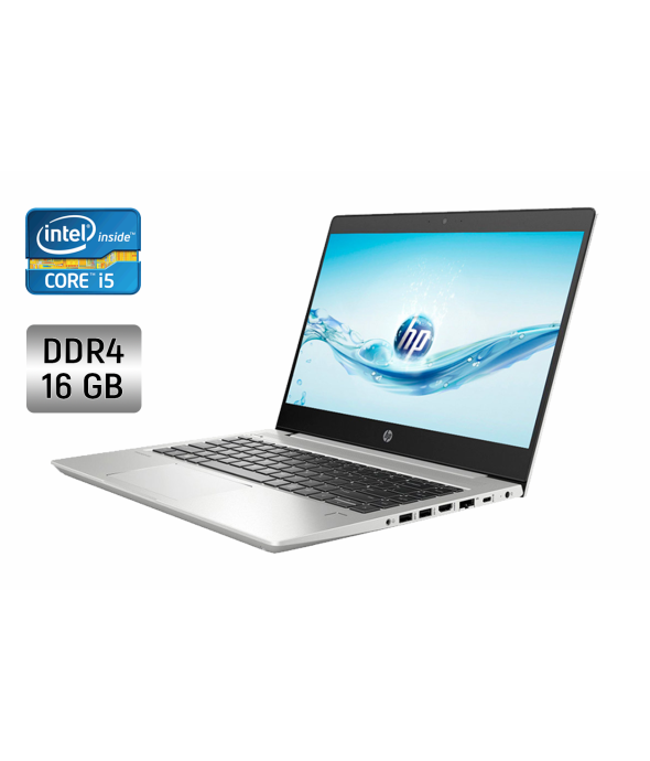 Ультрабук HP ProBook 440 G7 / 14&quot; (1920x1080) IPS / Intel Core i5-10210U (4 (8) ядра по 1.6 - 4.2 GHz) / 16 GB DDR4 / 256 GB SSD / Intel UHD Graphics / WebCam / Fingerprint + Беспроводная мышка - 1