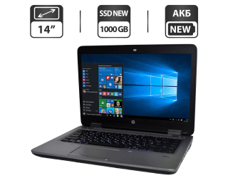 БУ Ноутбук HP ProBook 645 G3 / 14&quot; (1366x768) TN / AMD A10-8730B (4 ядра по 2.4 - 3.3 GHz) / 16 GB DDR4 / 1000 GB SSD / AMD Radeon R5 Graphics / WebCam / АКБ / Windows 10 Pro из Европы в Харькове