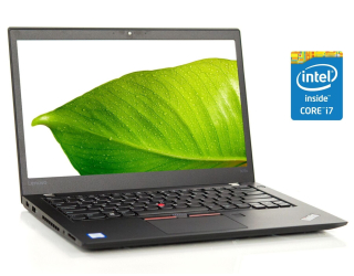 БУ Ультрабук Lenovo ThinkPad T470s/ 14 &quot; (1920x1080) IPS / Intel Core i7-6600U (2 (4) ядра по 2.6 - 3.4 GHz) / 8 GB DDR4 / 120 GB SSD / Intel HD Graphics 520 / WebCam из Европы в Харкові