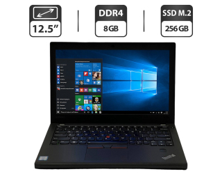 БУ Нетбук Lenovo ThinkPad X270 / 12.5 &quot; (1366x768) TN / Intel Core i5-6300U (2 (4) ядра по 2.4 - 3.0 GHz) / 8 GB DDR4 / 256 GB SSD M. 2 / Intel HD Graphics 520 / WebCam / Windows 10 Pro из Европы в Харкові
