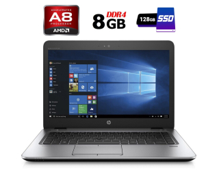 БУ Ультрабук HP EliteBook MT43 / 14&quot; (1920x1080) TN / AMD Pro A8-9600b (4 ядра по 2.4 - 3.3 GHz) / 8 GB DDR4 / 128 GB SSD / AMD Radeon R5 Graphics / WebCam / DisplayPort / 4G LTE из Европы в Харкові