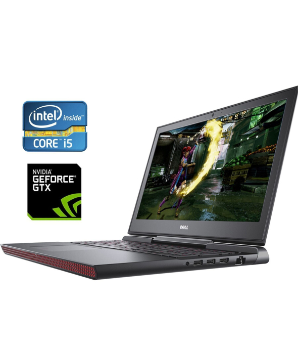 Ігровий ноутбук Б-клас Dell Inspiron 15 Gaming 7567 / 15.6&quot; (1920x1080) TN / Intel Core i5-7300HQ (4 ядра по 2.5 - 3.5 GHz) / 16 GB DDR4 / 256 GB SSD / nVidia GeForce GTX 1050 Ti, 4 GB GDDR5, 128-bit - 1