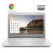Хромбук HP Chromebook 14 G4 TPN-Q167 Silver / 14 " (1366x768) TN / Intel Celeron N2840 (2 ядра по 2.16 - 2.58 GHz) / 4 GB DDR3 / 16 GB eMMC / Intel HD Graphics / WebCam / USB 3.0 / HDMI