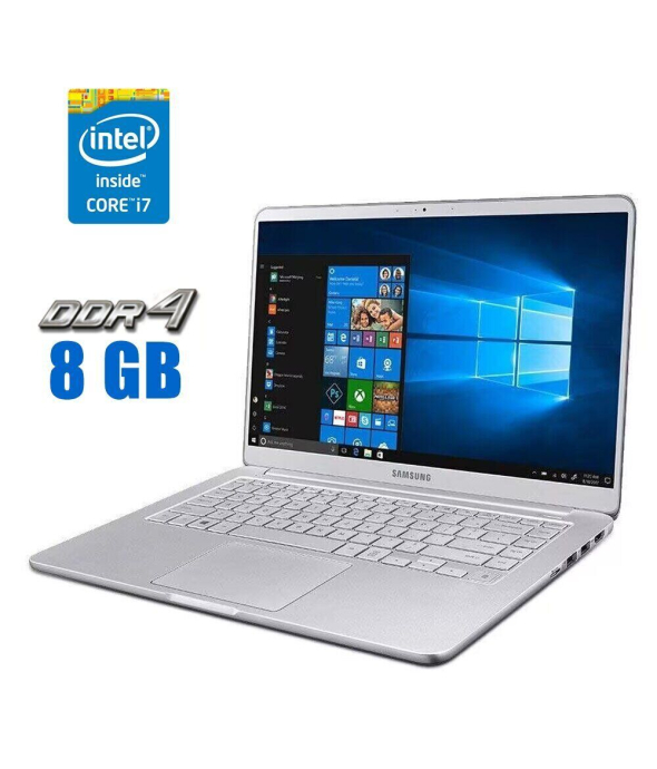 Ультрабук Б-клас Samsung NP900X3T / 13.3&quot; (1920x1080) IPS / Intel Core i7 - 8550U (4 (8) ядра по 1.8-4.0 GHz) / 8 GB DDR4 / 240 GB SSD / Intel UHD Graphics 620 / WebCam - 1