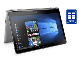 БУ Ноутбук-трансформер HP Pavilion x360 / 14&quot; (1366x768) TN / Intel Core i3-6100U (2 (4) ядра по 2.3 GHz) / 8 GB DDR4 / 240 GB SSD / Intel HD Graphics 520 / WebCam / Win 10 Pro из Европы в Харькове