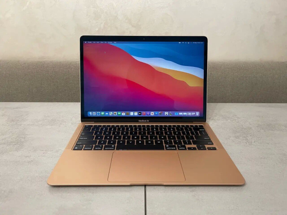 Ноутбук Apple MacBook Air A2337 (2020) / 13.3&quot; (2880x1800) IPS / Apple M1 (8 ядер по 2.1 - 3.2 GHz) / 8 GB DDR4 / 251 GB SSD / Apple M1 GPU / WebCam - 2