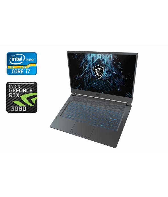 Ігровий ноутбук MSI Stealth 15M A11UEKV/ 15.6 &quot; (1920x1080) IPS / Intel Core i7-11375h (4 (8) ядра по 3.0 - 5.0 GHz) / 16 GB DDR4 / 512 GB SSD / nVidia GeForce RTX 3060, 6 GB GDDR6, 192-bit / WebCam / Windows 10 Home - 1