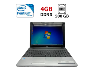 БУ Ноутбук Acer Aspire E1-531 / 15.6&quot; (1366x768) TN / Intel Pentium B960 (2 ядра по 2.2 GHz) / 4 GB DDR3 / 500 Gb HDD / Intel HD Graphics / WebCam / АКБ не тримає из Европы в Харкові
