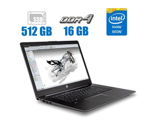 БУ Мобільна робоча станція HP Zbook 15 G3 / 15.6&quot; (1920x1080) TN / Intel Xeon E3-1505M v5 (4 (8) ядра по 2.8 - 3.7 GHz) / 16 GB DDR4 / 256 GB SSD / nVidia Quadro M1000m, 2 GB GDDR5, 128-bit / WebCam / Windows 10 Pro из Европы в Харкові
