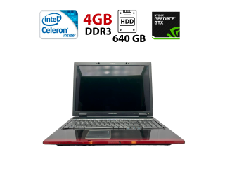БУ Ноутбук Samsung R710 / 17&quot; (1440x900) TN / Intel Core 2 Duo T5800 (2 ядра по 2.0 GHz) / 4 GB DDR3 / 640 GB HDD / nVidia GeForce 9600M GT, 512 MB GDDR2, 128-bit / WebCam / АКБ відсутній из Европы в Харкові