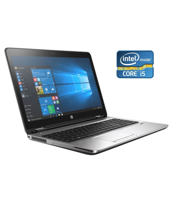 Ноутбук HP ProBook 650 G3 / 15.6&quot; (1920x1080) TN / Intel Core i5-7200U (2 (4) ядра по 2.5 - 3.1 GHz) / 8 GB DDR4 / 240 GB SSD / Intel HD Graphics 620 / WebCam / Win 10 Pro - 1