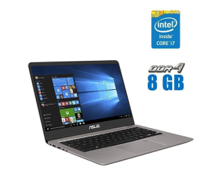 БУ Ультрабук Б-клас Asus Zenbook UX410U / 14&quot; (1920x1080) IPS / Intel Core i5 - 7200U (2 (4) ядра по 2.5-3.1 GHz) / 8 GB DDR4 / 256 GB SSD / Intel HD Graphics 620 / WebCam / Win 10 Home из Европы в Харкові