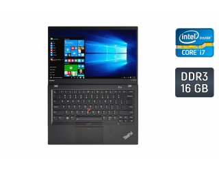 БУ Ультрабук Lenovo ThinkPad x1 Carbon 5th / 14&quot; (1920x1080) IPS / Intel Core i7-7500U (2 (4) ядра по 2.7 - 3.5 GHz) / 16 GB DDR3 / 512 GB SSD / Intel HD Graphics 620 / WebCam / Fingerprint / Windows 10 из Европы