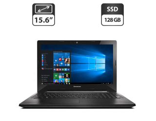 БУ Ноутбук Б-клас Lenovo G50 / 15.6 &quot; (1366x768) TN / Intel Celeron N2830 (2 ядра по 2.16-2.41 GHz) / 4 GB DDR3 / 128 GB SSD / Intel HD Graphics / WebCam из Европы в Харкові
