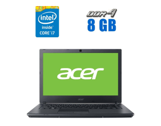 БУ Ноутбук Б-клас Acer TravelMate P2410/ 14 &quot; (1920x1080) IPS / Intel Core i7-7500U (2 (4) ядра по 2.7 - 3.5 GHz) / 8 GB DDR4 / 256 GB SSD + 1000 Gb HDD / Intel HD Graphics 620 / WebCam  из Европы в Харкові
