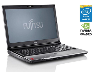 БУ Мобільна робоча станція Fujitsu Celsius H720/ 15.6 &quot; (1920x1080) TN / Intel Core i7-3720QM (4 (8) ядра по 2.6 - 3.6 GHz) / 8 GB DDR3 / 256 GB SSD / nVidia Quadro K1000M, 2 GB GDDR5, 128-bit / WebCam / DVD-ROM из Европы в Харкові