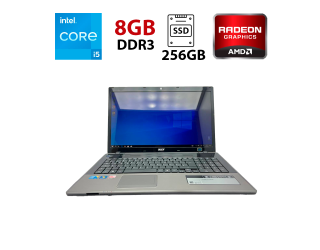 БУ Ноутбук Acer Aspire 7745G / 17.3&quot; (1600x900) TN / Intel Core i5-460M (2 (4) ядра по 2.53 - 2.8 GHz) / 8 GB DDR3 / 256 GB SSD / AMD Radeon HD 5650, 1 GB GDDR3, 128-bit / WebCam из Европы в Харькове