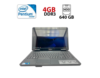 БУ Ноутбук Acer eMachines E728 / 15.6&quot; (1366x768) TN / Intel Pentium T4500 (2 ядра по 2.3 GHz) / 4 GB DDR3 / 640 GB HDD / Intel GMA 4500M Graphics / WebCam из Европы в Харькове