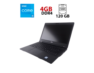 БУ Ультрабук Fujitsu LifeBook U748/ 14 &quot; (1920x1080) IPS / Intel Core i5-8250U (4 (8) ядра по 1.6 - 3.4 GHz) / 8 GB DDR4 / 120 GB SSD / Intel UHD Graphics 620 / WebCam из Европы в Харкові