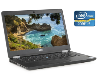 БУ Ультрабук Dell Latitude E5470/ 14 &quot; (1920x1080) IPS / Intel Core i5-6300U (2 (4) ядра по 2.4 - 3.0 GHz) / 8 GB DDR4 / 128 GB SSD M. 2 / Intel HD Graphics 520 / WebCam / без АКБ из Европы в Харкові