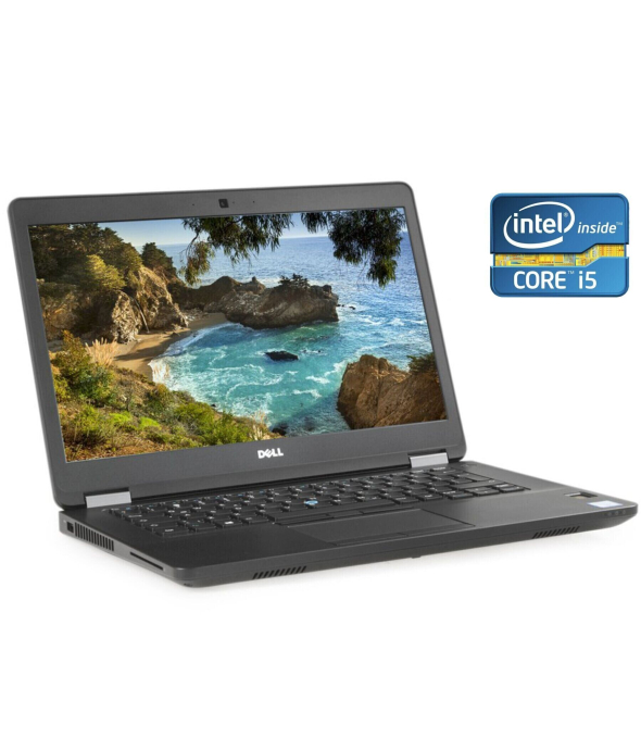 Ультрабук Dell Latitude E5470/ 14 &quot; (1920x1080) IPS / Intel Core i5-6300U (2 (4) ядра по 2.4 - 3.0 GHz) / 8 GB DDR4 / 128 GB SSD M. 2 / Intel HD Graphics 520 / WebCam / без АКБ - 1