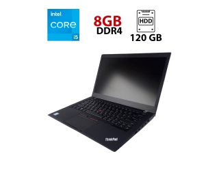 БУ Ультрабук Lenovo ThinkPad T460s / 14&quot; (1920x1080) IPS / Intel Core i5-6200U (2 (4) ядра по 2.3 - 2.8 GHz) / 8 GB DDR4 / 120 GB SSD / Intel HD Graphics 520 / WebCam из Европы в Харькове