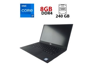 БУ Ультрабук Dell XPS 13 9350 / 13.3 &quot; (1920x1080) IPS / Intel Core i7-6600U (2 (4) ядра по 2.6-3.4 GHz) / 8 GB DDR4 / 240 GB SSD / Intel Iris Graphics 520 / WebCam / Thunderbolt из Европы в Харкові